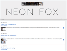 Tablet Screenshot of neon-fox.com